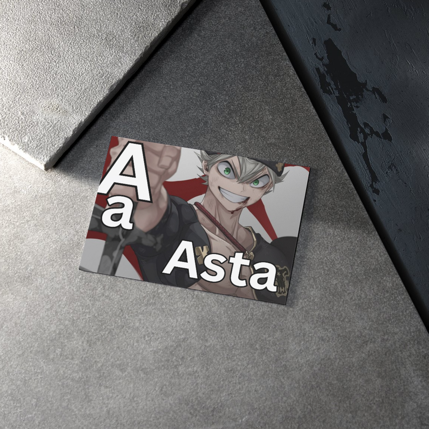 Anime alphabet flashcards A-Z